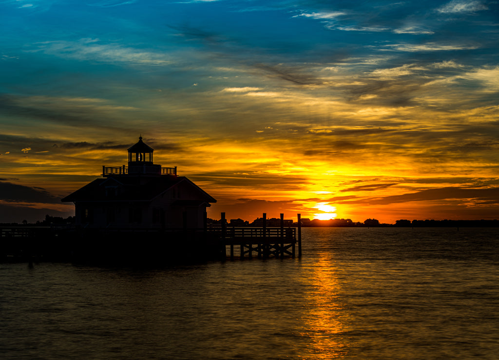 Lighthouse During Sunrise North Carolina