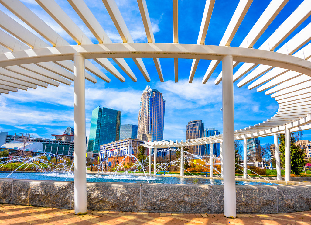 First Ward Park in Charlotte, North Carolina, USA