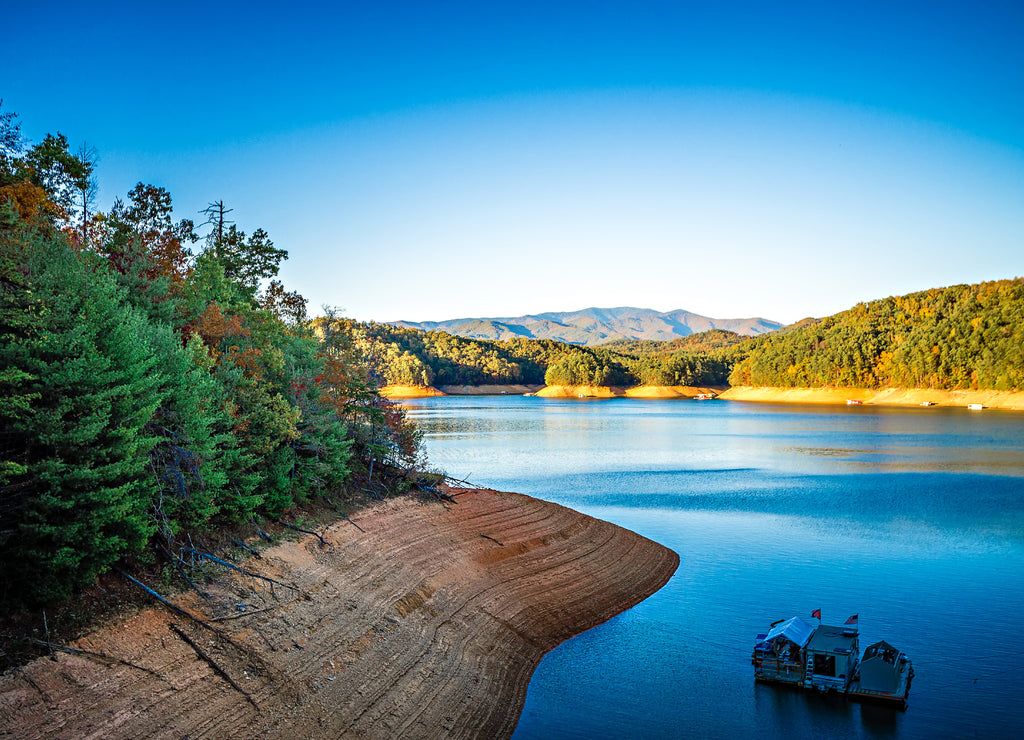 Great smoky mountains around bryson city and fontana lake North Carolina